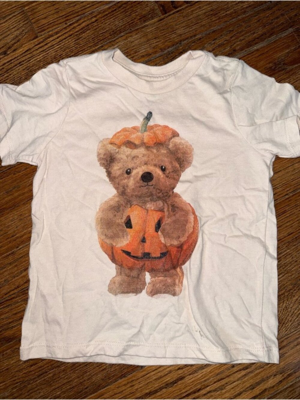 Toddler Halloween Bear Pumpkin Costume Tee